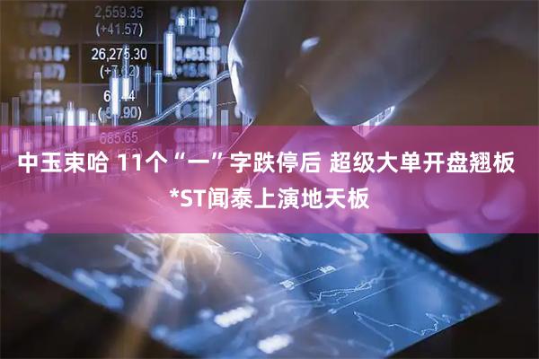 中玉束哈 11个“一”字跌停后 超级大单开盘翘板 *ST闻泰上演地天板